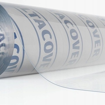 Folia ochronna przeźroczysta PVC/PCV 1mm 200cm 1mb | folia cięta na metry