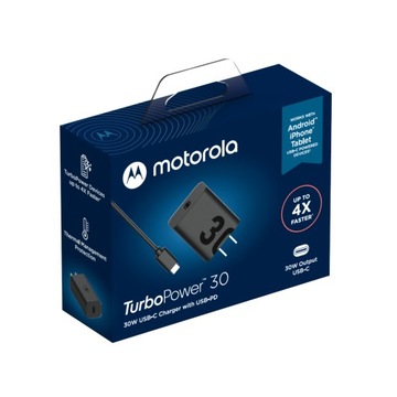 Motorola MC-302 / SJMC302 TurboPower 30 [ładowarka 30W QC3 + kabel USB-C]
