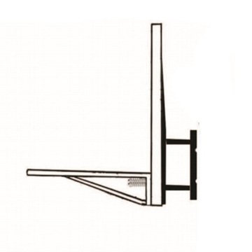 MASTER Баскетбольный щит, акриловая корзина, 110х75 см + ОБОД 45 СМ + РУЧКА