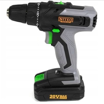 Wiertarko-wkrętarka akumulatorowa 20 V NITEO TOOLS