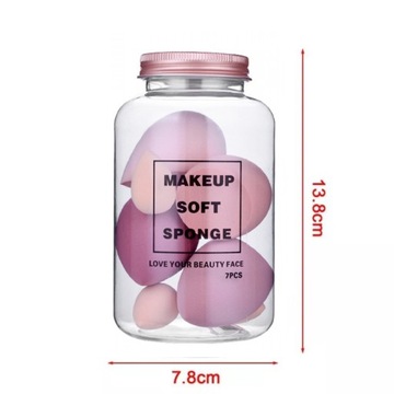 Набор из 7 шт. губки для макияжа SPONGE BLENDER FOR FLUID BLUSH POWDER