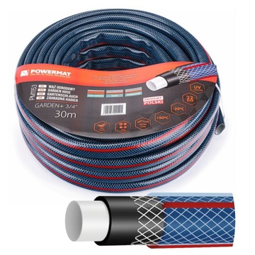 4-СЛОЙНЫЙ САДОВЫЙ ШЛАНГ ДЛЯ ПОЛИВА 22 БАР 3/4 ДЮЙМА 30 М ПОЛЬСКИЙ ПРОДУКТ