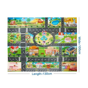 ИГРОВОЙ КОВрик CITY STREET ВОДОНЕПРОНИЦАЕМЫЙ 130x100см