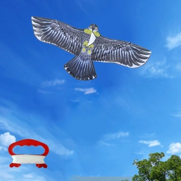 Огромные воздушные змеи Eagle. Легко управляемые воздушные змеи. Большие воздушные змеи Eagle для уличной лужайки, серые.