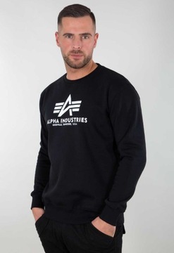 Základný sveter Alpha Industries čierny M