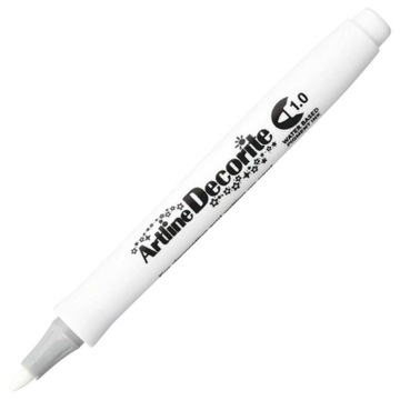Biały pisak mazak Marker Artline decorite 1.0