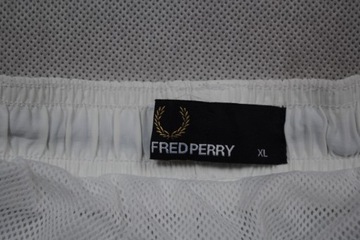 Fred Perry Spodenki Plażowe SIATECZKA Gumka Męskie Unikat Logo Klasyk XL