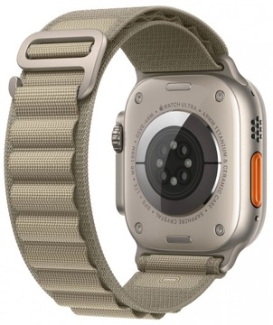 Apple Watch Ultra 2 LTE, титановый корпус, 49 мм, с петлей Alpine Loop S — оливкового цвета