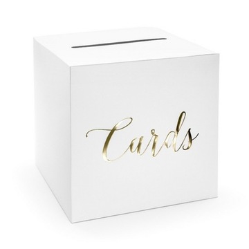 PUDŁO na koperty Cards NAPIS ZŁOTY