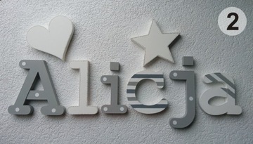 ИМЯ РЕБЕНКА 3D РАЗНОЦВЕТНЫЕ БУКВЫ - ДЕКОРЫ