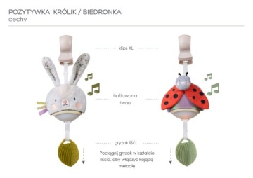 Музыкальная шкатулка Garden Rabbit Taf Toys - Музыкальная игрушка со светом