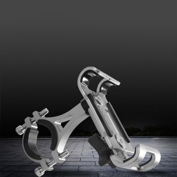 Uniwersalny metalowy uchwyt rowerowy motocyklowy na telefon na kierownicę o