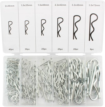 ZESTAW ZAWLECZEK SPRĘŻYNOWYCH 1.6-3.8mm 150 SZTUK