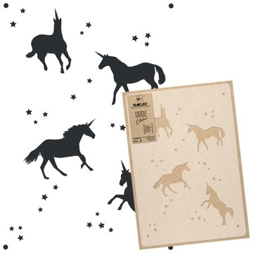 SZABLON MALARSKI wielorazowy / 65x95 / JEDNOROŻCE