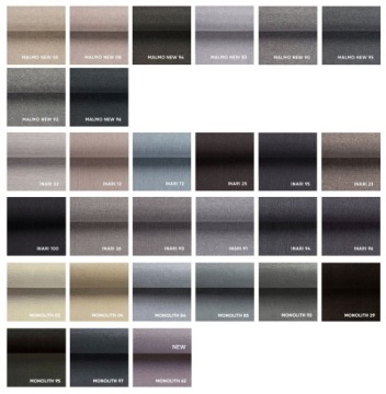 Образцы материалов, тестер материалов, цвета ткани для кроватей KARO MEBLE