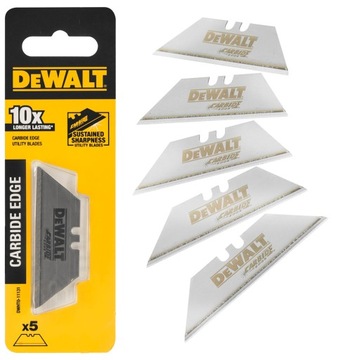 Ostrza trapezowe do noża Carbide DeWALT 5 sztuk