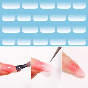 Kalki do Baby Boomer manicure - efekt ombre