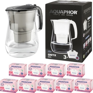 Dzbanek filtrujący +9 filtrów Aquaphor Onyx 4,2