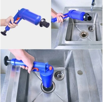 Пистолет для разблокировки труб, вантуз для унитаза, раковина, ванна, умывальник