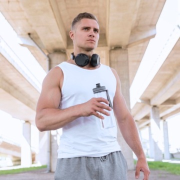 ФУТБОЛКА МУЖСКАЯ, ХЛОПОК В РЕБРУСКУ, БЕЛАЯ, 3шт.