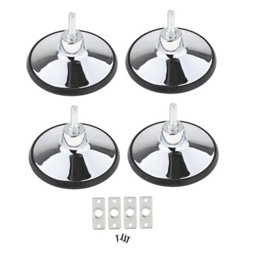4 шт. Уровни для ножек бильярдного стола, серебро.