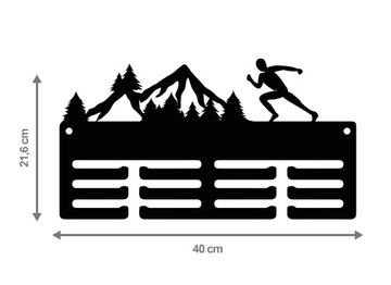 Wieszak na medale GÓRY RUN 73.2 40cm