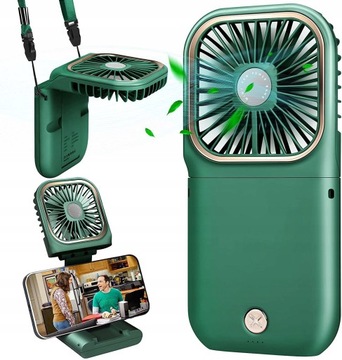 MINI WIATRAK USB BATERIE POWERBANK 2w1