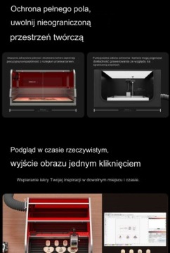 НОВЫЙ 2024 МОЩНЫЙ ЛАЗЕР CREALITY FALCON 2 22ВТ ЗАКРЫТОГО КОРПУСА 23% PL