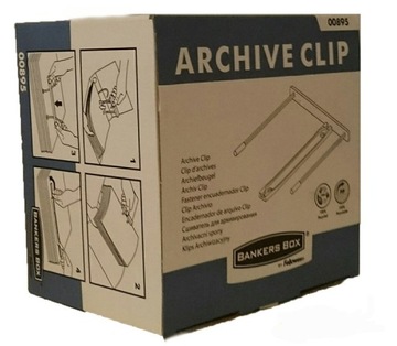 Klipsy archiwizacyjne Fellowes - opak. 100 szt.