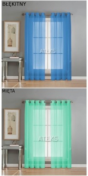 ШТОРА ВУАЛЬ ГОТОВАЯ ШТОРА 145х250 ЦВЕТА