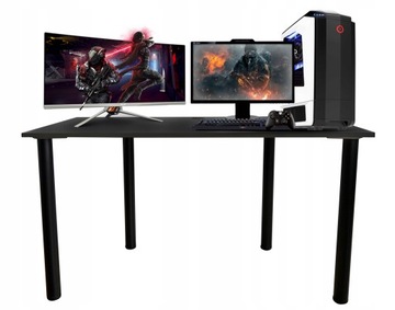 BIURKO GAMINGOWE 120x60 - CZARNE od PRODUCENTA