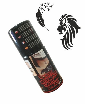 Spray Henna Tatuaż Tymczasowy Zmywalny CZARNY