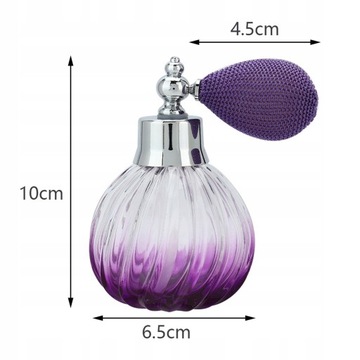 BUTELKA SZKLANA NA PERFUMY Z POMPKĄ 90 ml