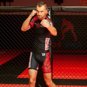 MMA RASHGUARD RED WARRIOR EXTREME HOBBY L