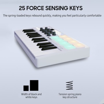 M-VAVE 25-клавишная MIDI-клавиатура управления