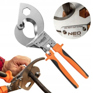 НЕО РЕЗАК ДЛЯ МЕДНЫХ И АЛЮМИНИЕВЫХ КАБЕЛЕЙ С ТРЕЩОТКОЙ 400мм2