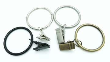 Kółka z żabkami fi 37 mm -10szt.- Czarne