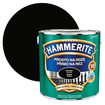 HAMMERITE NA RDZĘ 2,5L CZARNY MAT
