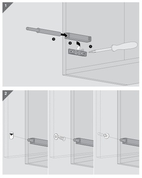 Адаптер для бампера BLUM Tip-ON 76мм серый