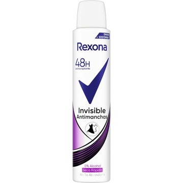 Rexona Invisible Antimanchas 200 ml dezodorant w sprayu