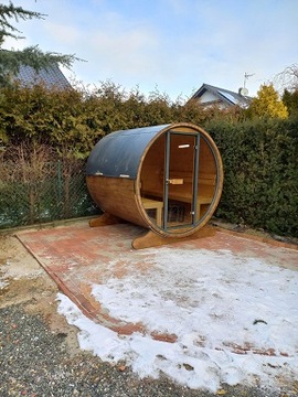 SAUNA Ogrodowa Beczka SO-2A,fińska,ruska bania