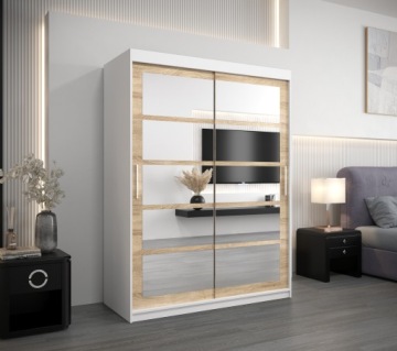 Шкаф-купе двухдверный с зеркалом R2 150 см.