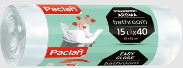 WORKI NA ŚMIECI ŁAZIENKOWE 15L/40SZT ZAPACH PACLAN