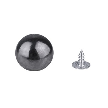 Guzik NABIJANY BALL GRAFIT 17MM 10SZT 465