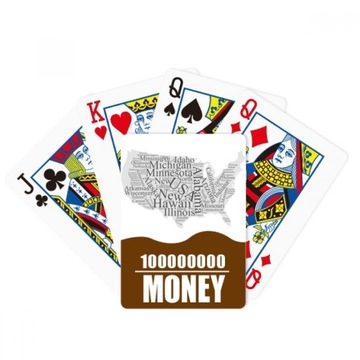 poker gry Stany Mapa Poker Miasto Wordcloud