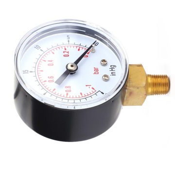 Manometr próżniowy 50mm 1/8 BSPT do powietrza, wody, oleju -1-0Bar