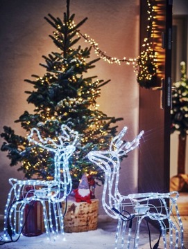 СВЕТОДИОДНАЯ ВСПЫШКА XXL ОЛЕНЬ ДВИГАЕТ ГОЛОВУ, ДВИГАЕТСЯ ЛАМПА