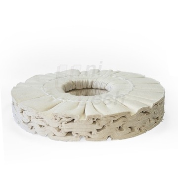 Tarcze polerskie 150x50/25 mm bawełna polerka