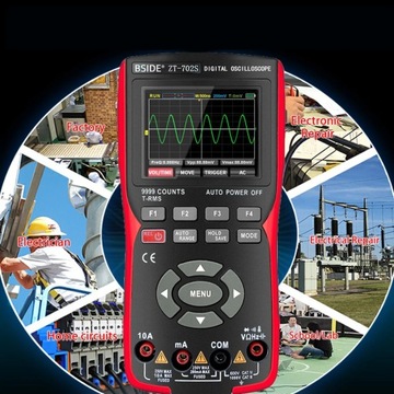 Мультиметр с осциллографом осциллограф 3в1 ZOYI ZT-703S 3,5'' 50Mhz