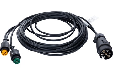 Kabel wiązka 7PIN 4,5m wtyczka 7PIN bajonet 5PIN